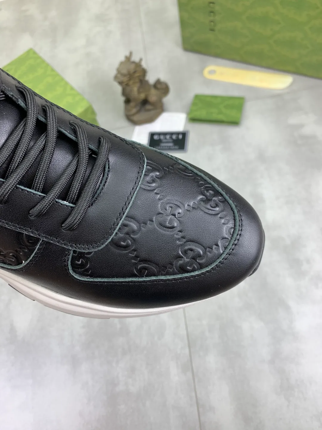 Men's men's shoes 💰P460💰[New model] (GUCCI) official website's latest 🎁🎁casual and fashionable men's shoes👟, hot style 💥 style is simple and elegant, exclusive for trendy men. Unique official website's latest brand double G element Elements 👑 Original Gucci decoration, fashionable and generous, fabric original calfskin ✅ fully imported first-layer pigskin lining, official website designated wear-resistant, lightweight original rubber casual outsole, classic model taken in real life 🎬38-44 (45 customized) 2️⃣ colors available